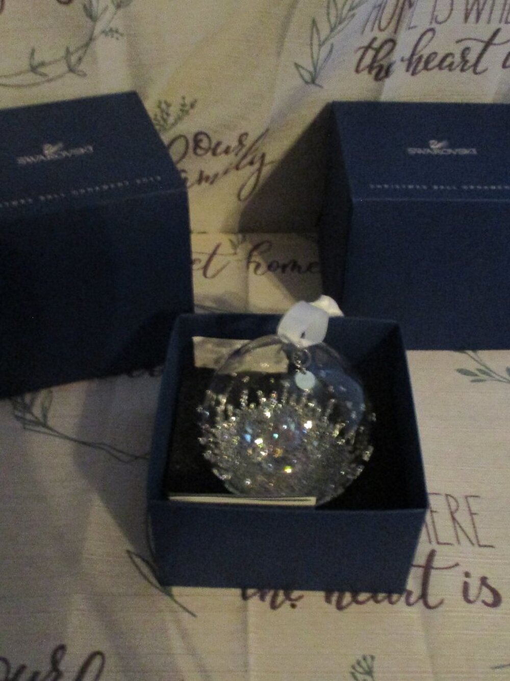 Swarovski 2013 Annual Christmas Tree in Ball Ornament  in box